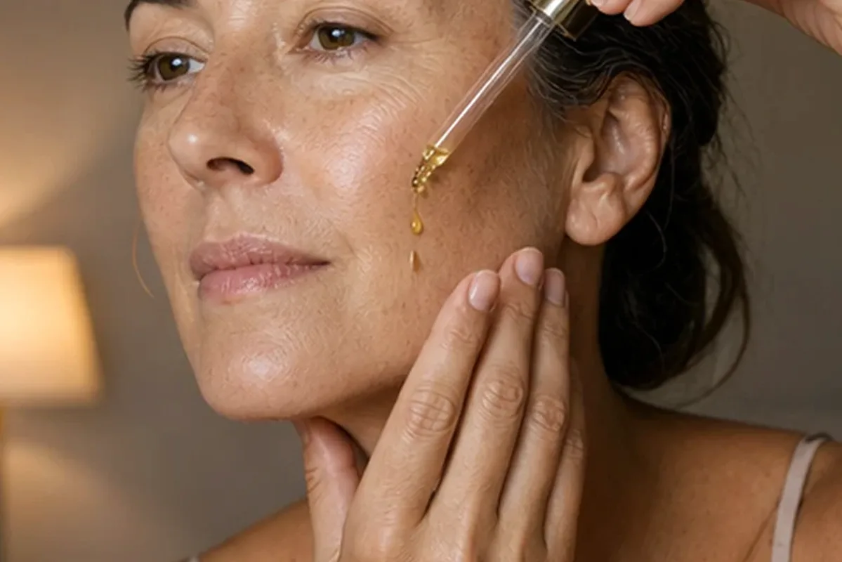 Hochwertige Beauty-Inszenierung zu Auswahlkriterien für Retinol
