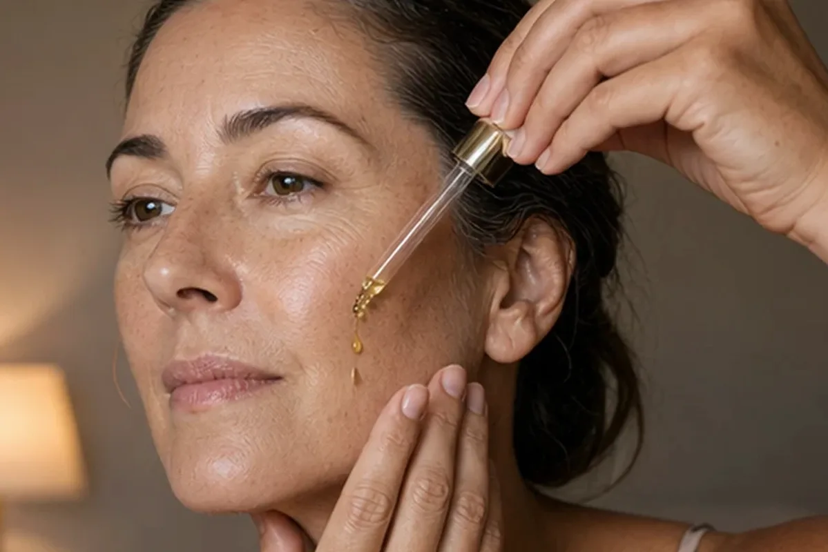 Redaktioneller Beauty-Moment zur Ausgangslage bei Gesichtswasser bei Pigmentflecken