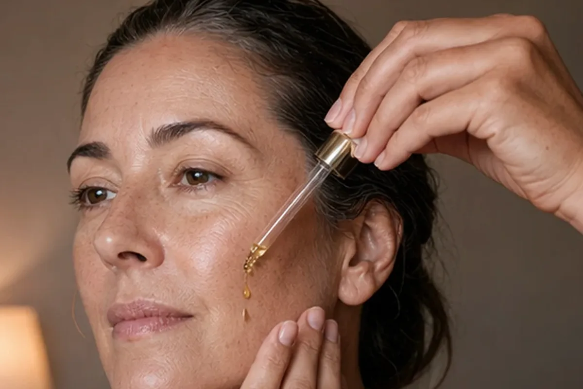 Redaktioneller Beauty-Moment zur Ausgangslage bei Feuchtigkeitsserum bei ersten Fältchen