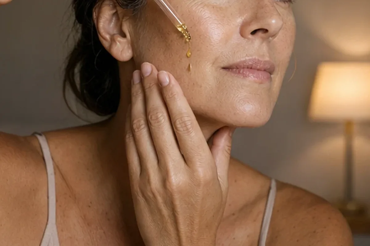 Authentische Beauty-Routine passend zum Thema Sonnenschutz für trockene Haut
