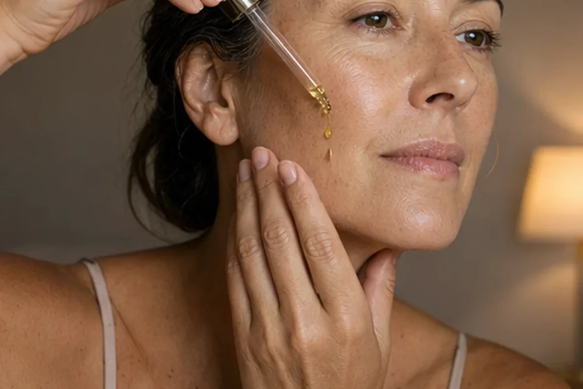 Redaktioneller Beauty-Moment zur Ausgangslage bei Gesichtsmaske bei Rötungen