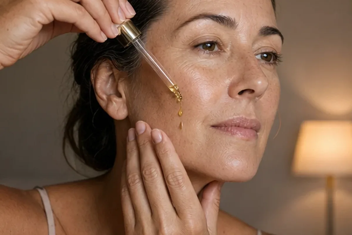 Authentischer Wohlfühlmoment passend zum Beauty-Thema Feuchtigkeitsserum bei Rötungen