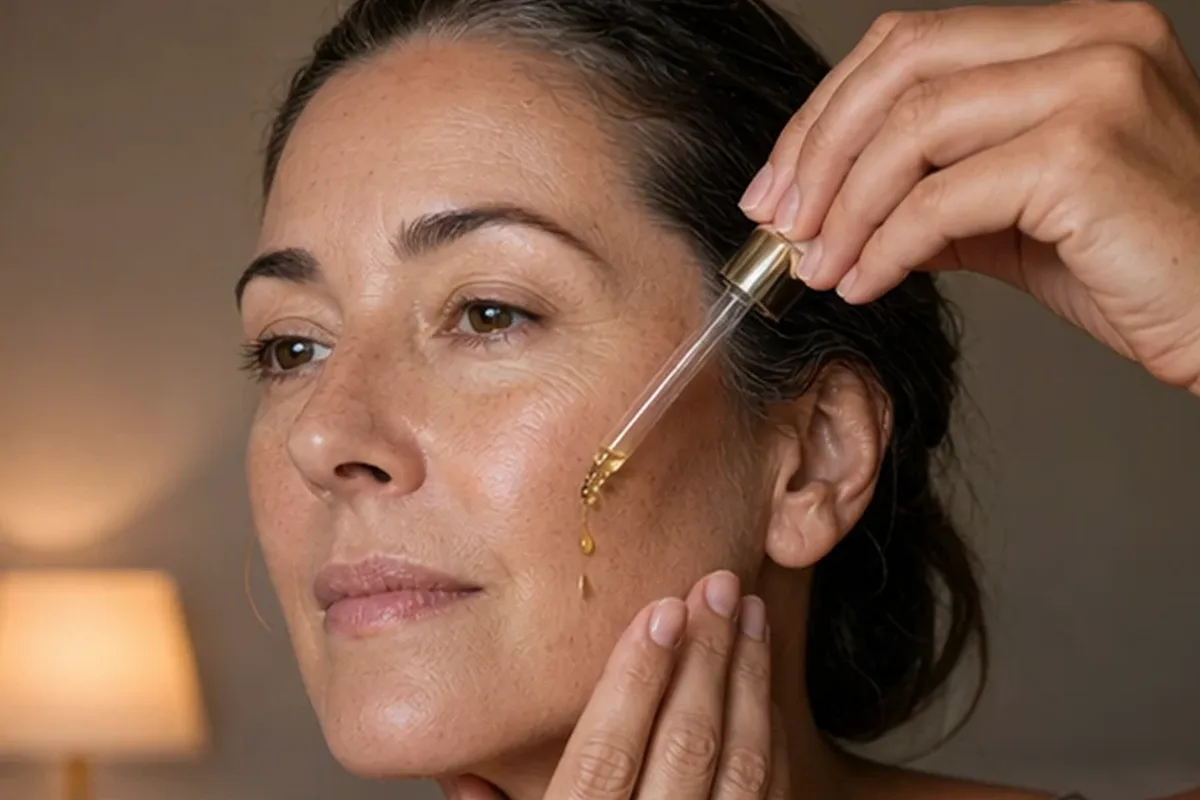 Authentische Beauty-Routine passend zum Thema Gesichtsmaske für trockene Haut