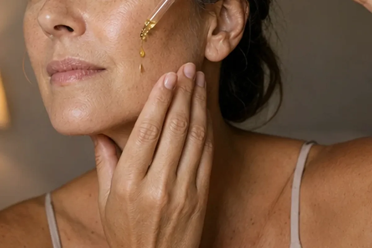 Authentische Beauty-Routine passend zum Thema Niacinamid-Serum für Mischhaut