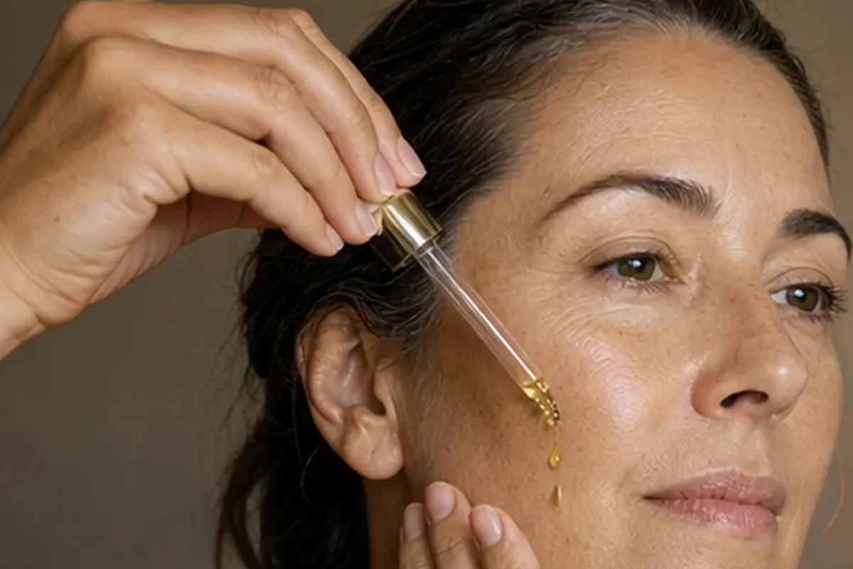 Authentische Beauty-Routine passend zum Thema Gesichtscreme bei ersten Fältchen