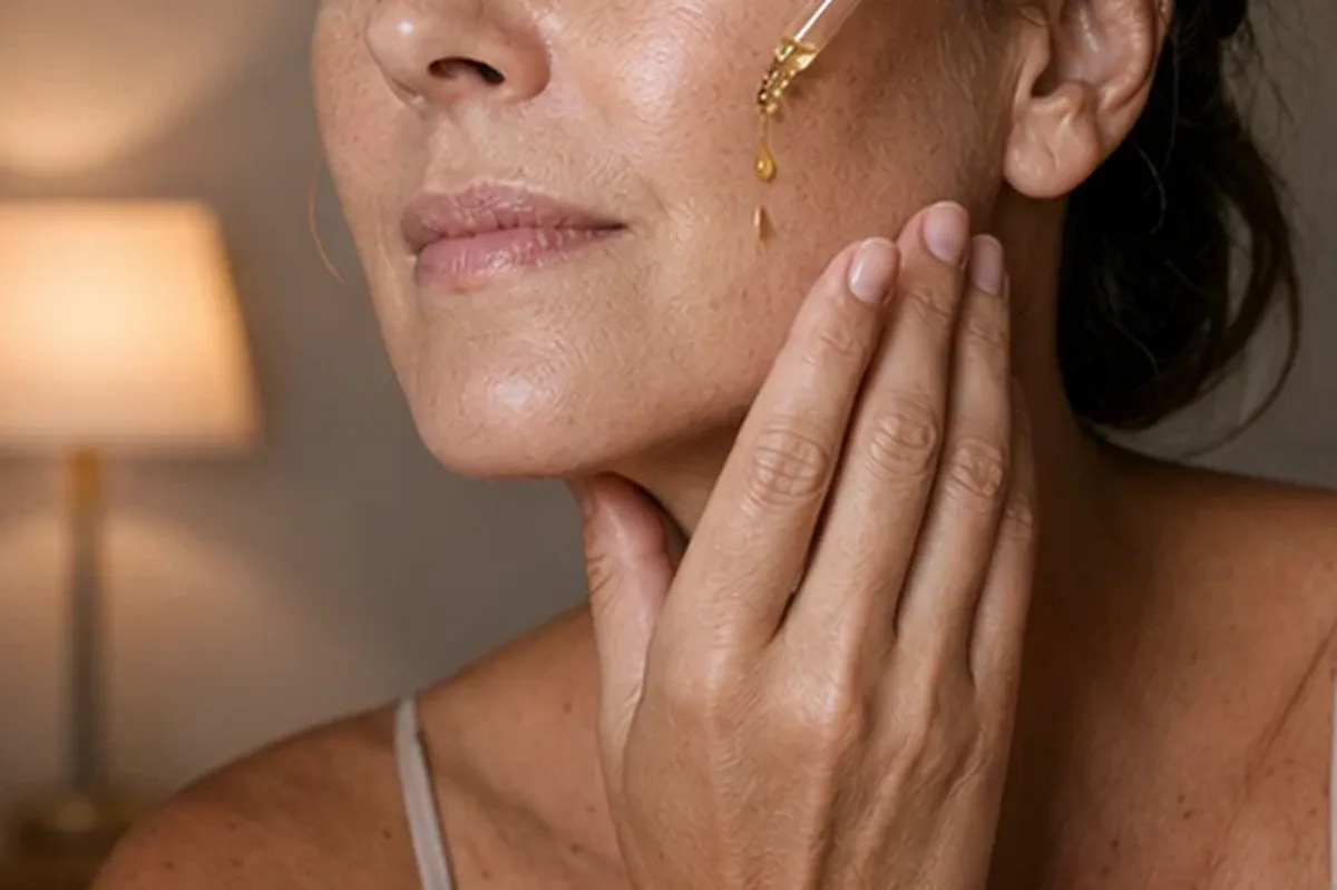 Hochwertige Beauty-Inszenierung zu Auswahlkriterien für Gesichtswasser bei Rötungen