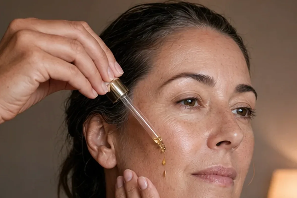 Redaktioneller Beauty-Moment zur Ausgangslage bei Retinol-Serum für empfindliche Haut