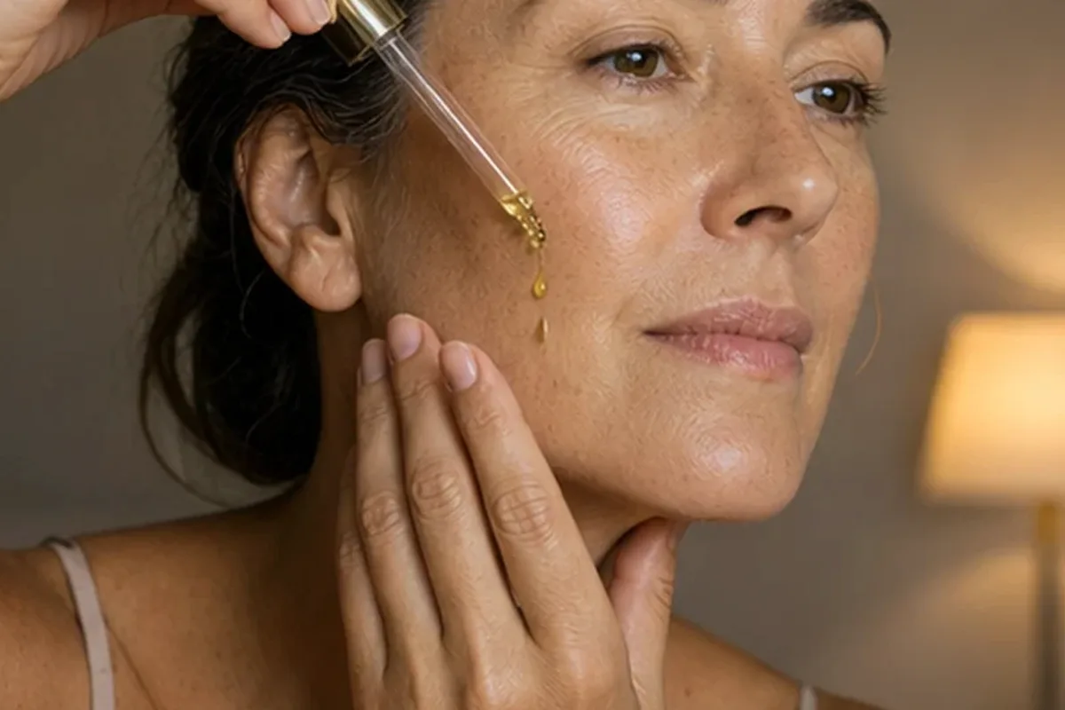 Authentische Beauty-Routine passend zum Thema Feuchtigkeitsserum für fettige Haut