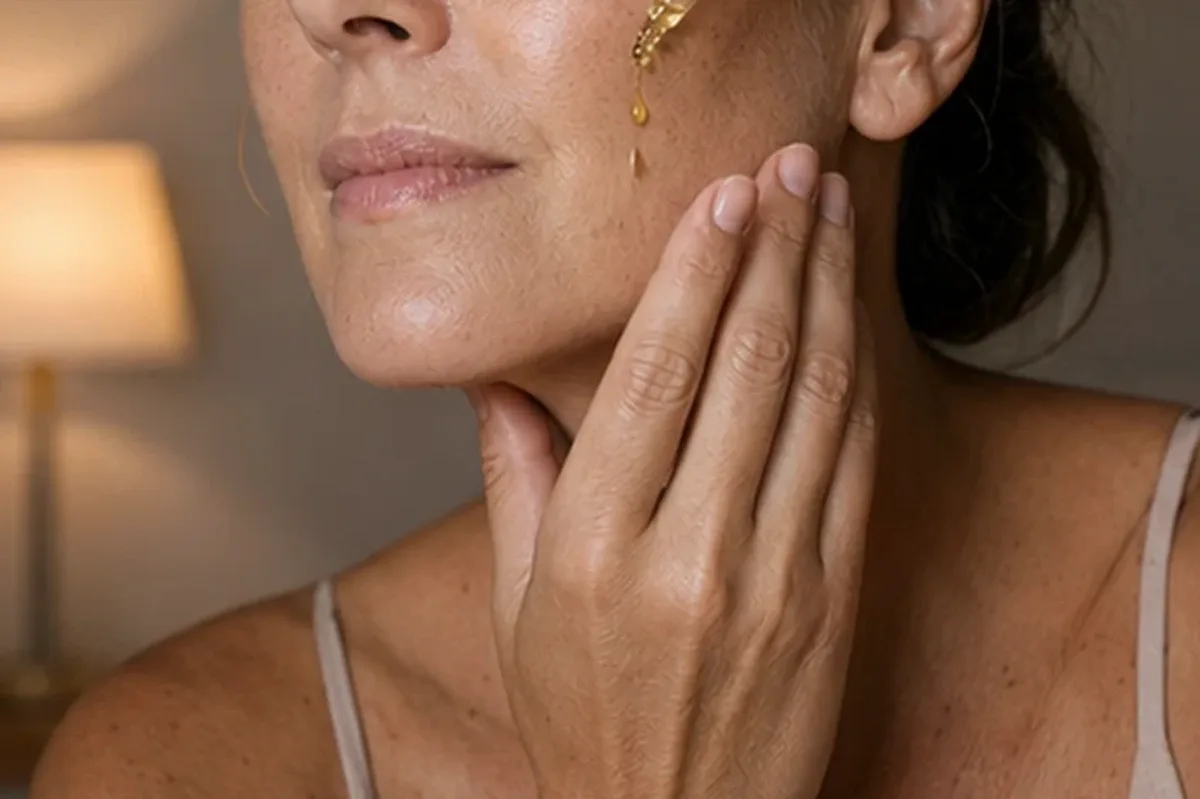 Authentische Beauty-Routine passend zum Thema Vitamin-C-Serum für trockene Haut