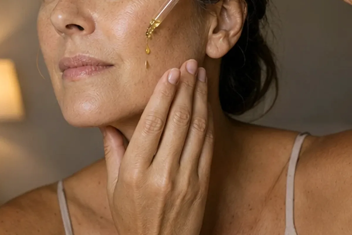 Authentischer Wohlfühlmoment passend zum Beauty-Thema Chemisches Peeling für Mischhaut