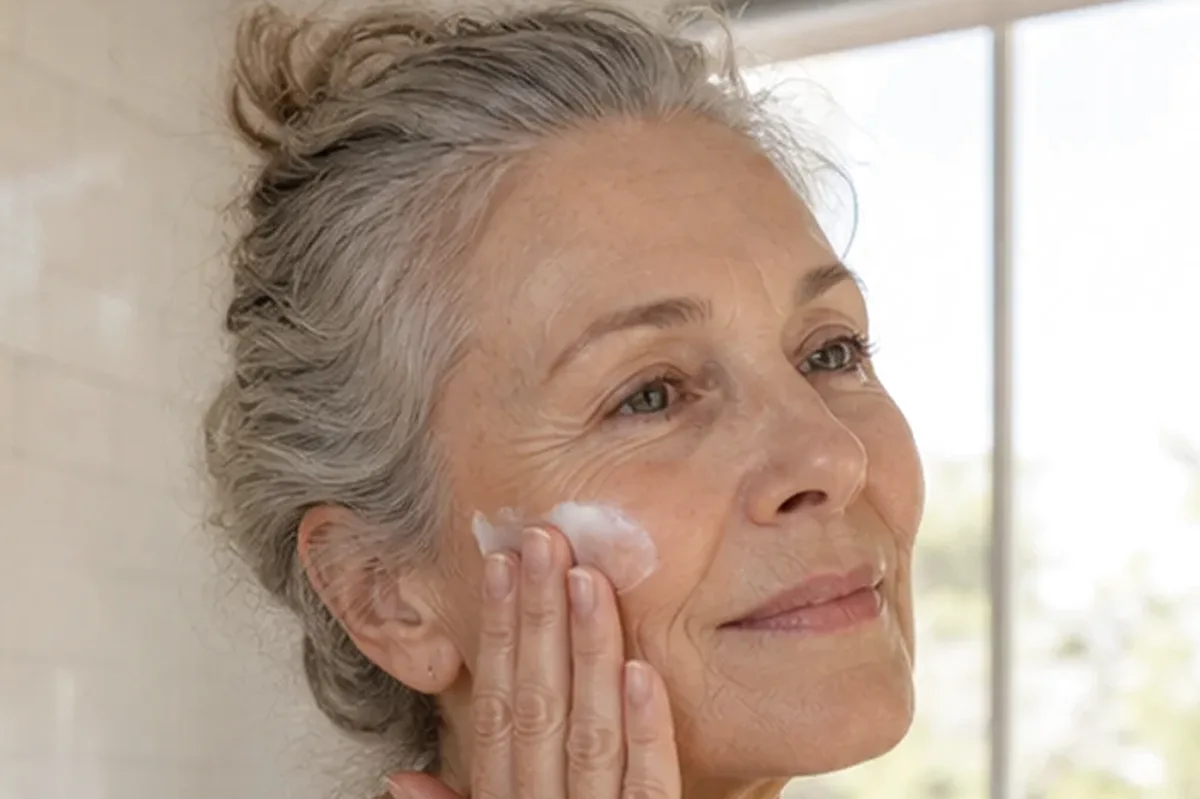 Authentische Beauty-Routine passend zum Thema Make-up-Pinsel bei großen Poren