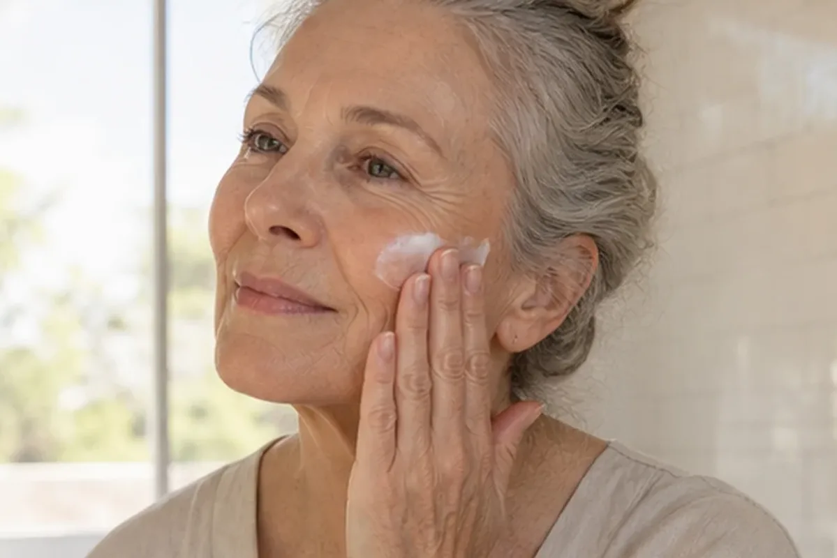 Redaktioneller Beauty-Moment zur Ausgangslage bei Niacinamid-Serum bei ersten Fältchen