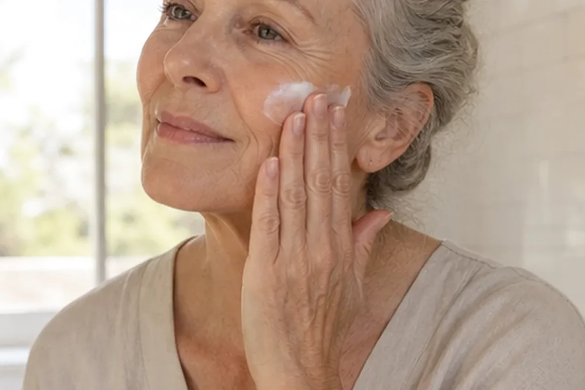 Authentische Beauty-Routine passend zum Thema Lidschatten für reife Haut