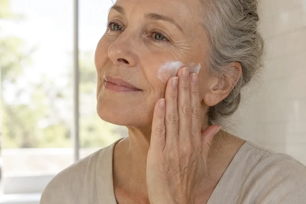 Emotionaler und authentischer Anwendungsmoment rund um Make-up-Pinsel für ölige Haut