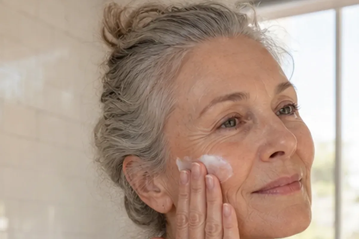 Hochwertige Beauty-Inszenierung zu Auswahlkriterien für Hyaluron-Serum für Mischhaut