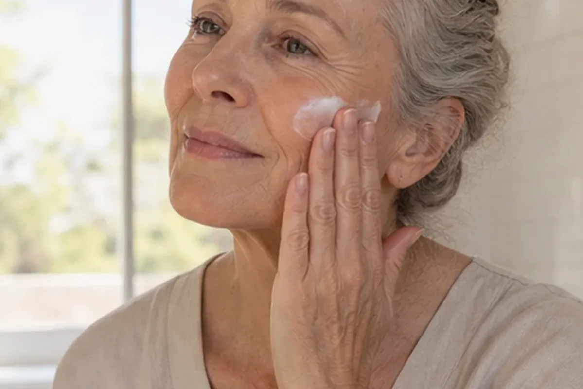 Hochwertige Beauty-Inszenierung zu Auswahlkriterien für Hyaluron-Serum bei Pigmentflecken