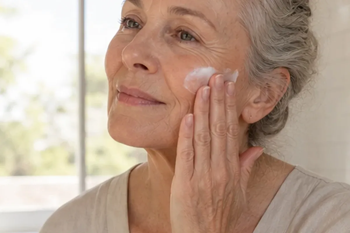 Authentischer Wohlfühlmoment passend zum Beauty-Thema Foundation für einen natürlichen Look