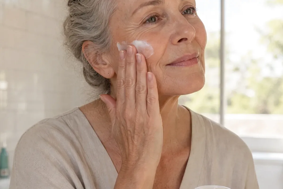 Redaktioneller Beauty-Moment zur Ausgangslage bei Augenpflege bei Rötungen