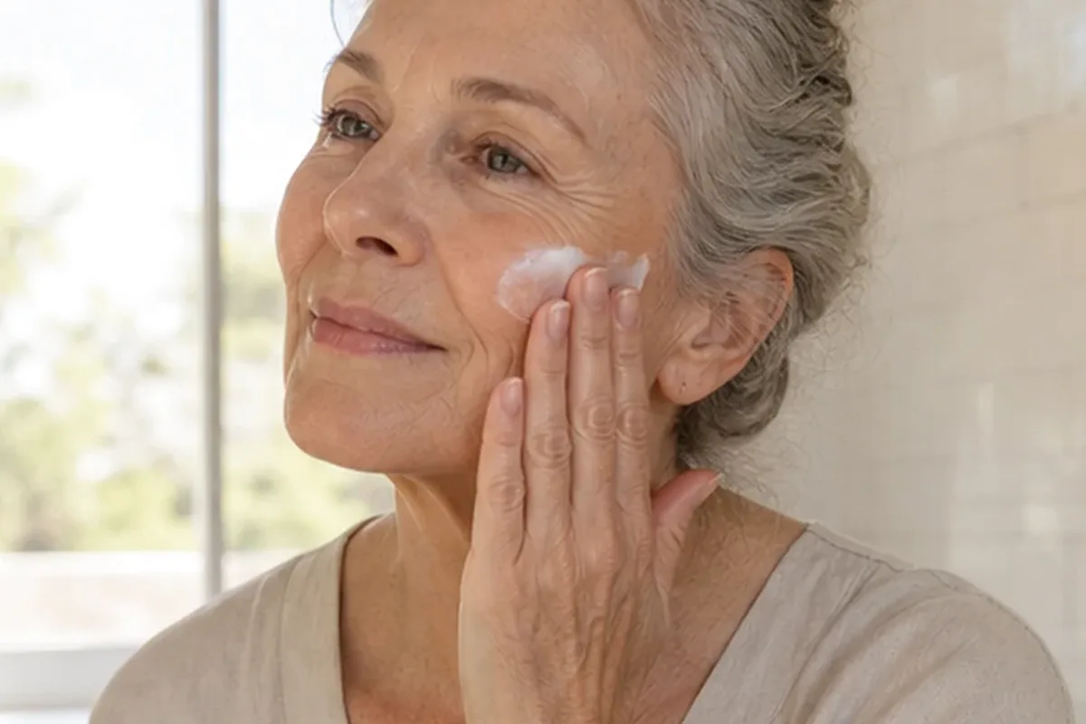 Redaktioneller Beauty-Moment zur Ausgangslage bei Puder für langen Halt