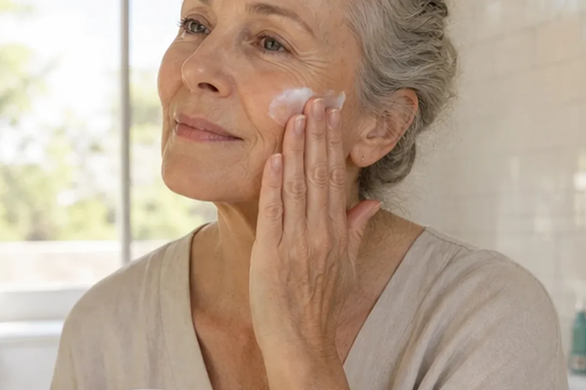 Hochwertige Beauty-Inszenierung zu Auswahlkriterien für Sonnenschutz bei Rötungen