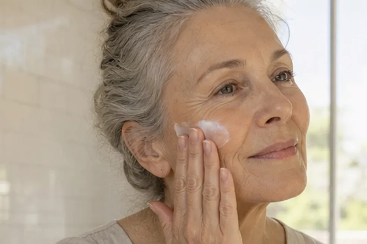 Authentischer Wohlfühlmoment passend zum Beauty-Thema Hautbarriere-Pflege für unreine Haut