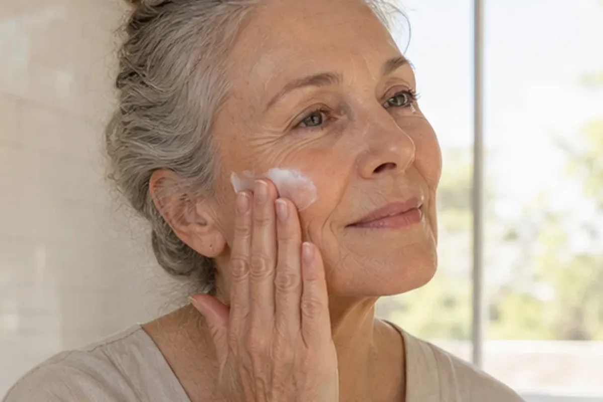 Authentische Beauty-Routine passend zum Thema Highlighter für trockene Haut