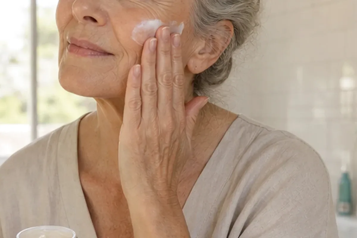 Authentischer Wohlfühlmoment passend zum Beauty-Thema Skin Tint für langen Halt