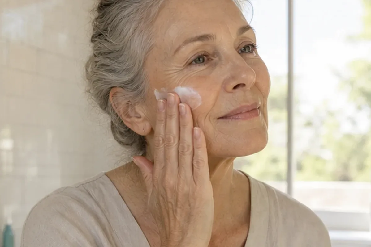 Authentische Beauty-Routine passend zum Thema Niacinamid-Serum für trockene Haut