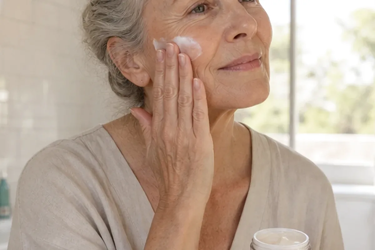 Authentischer Wohlfühlmoment passend zum Beauty-Thema Sonnenschutz für unreine Haut