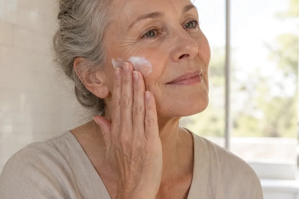Redaktioneller Beauty-Moment zur Ausgangslage bei Augenpflege bei Rötungen