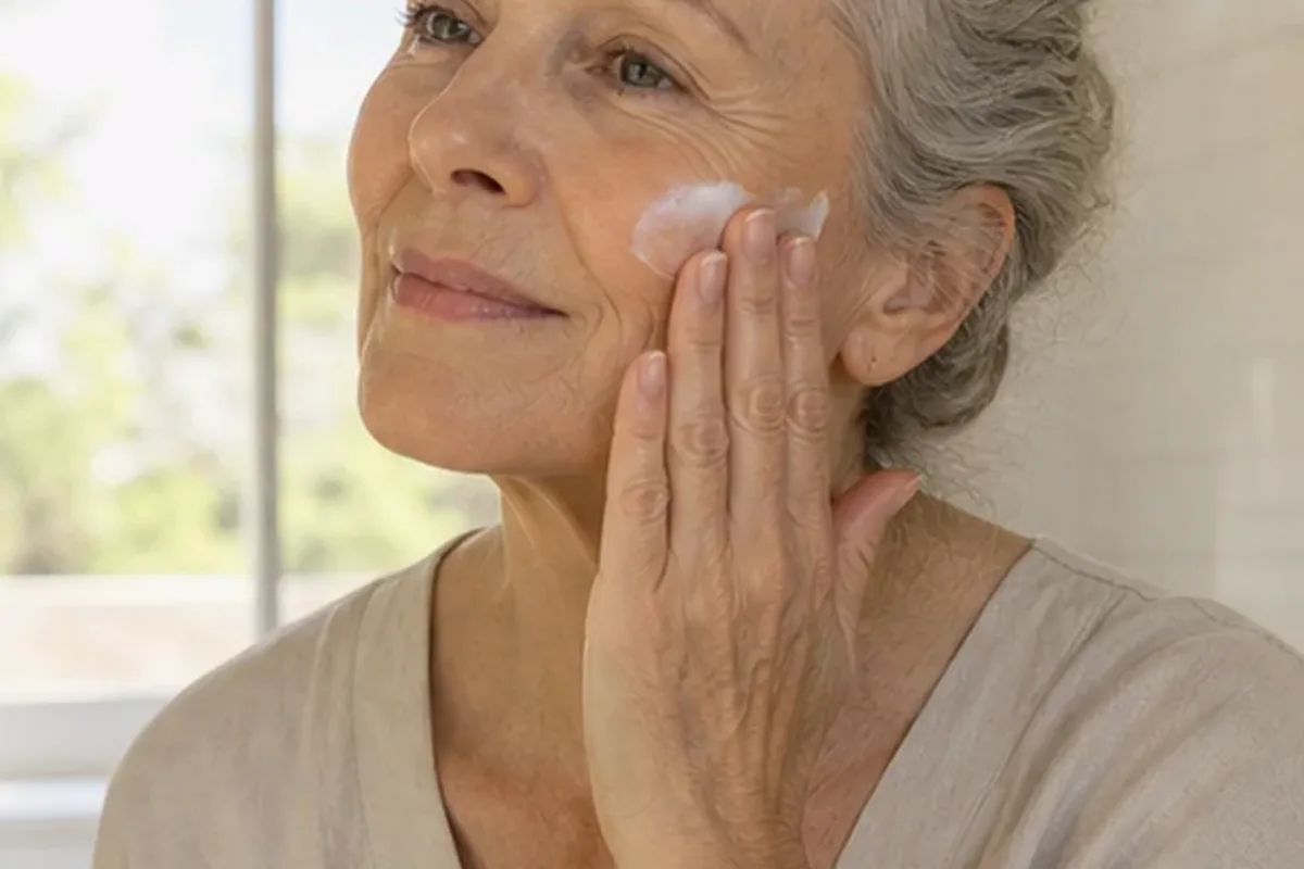 Authentischer Wohlfühlmoment passend zum Beauty-Thema Sonnenschutz für trockene Haut