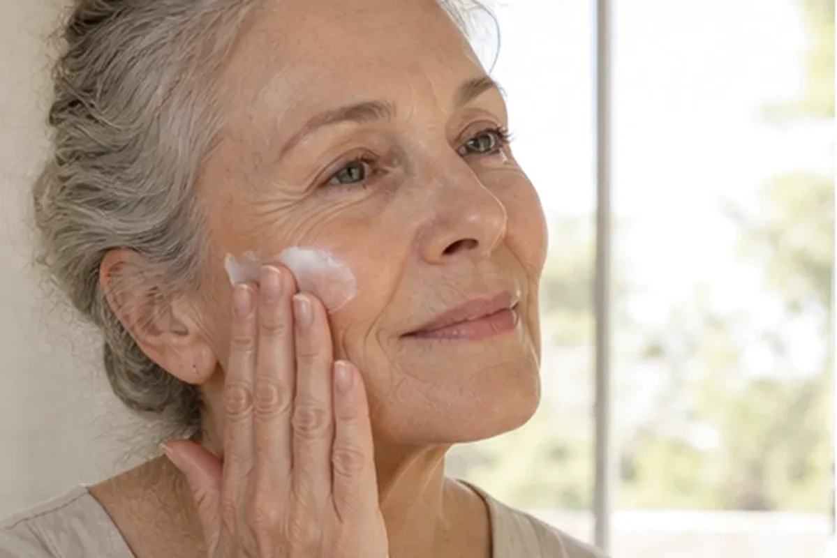 Authentischer Wohlfühlmoment passend zum Beauty-Thema Make-up-Pinsel für empfindliche Haut