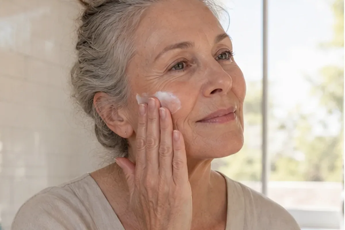 Redaktioneller Beauty-Moment zur Ausgangslage bei Retinol-Serum bei ersten Fältchen