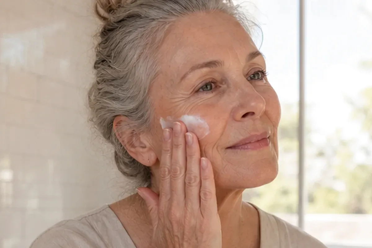 Authentische Beauty-Routine passend zum Thema Bronzer für reife Haut