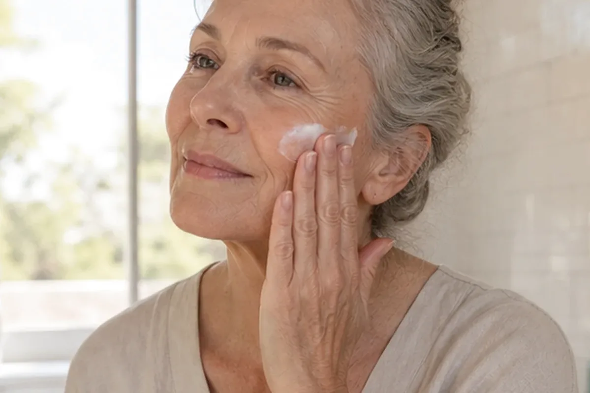 Redaktioneller Beauty-Moment zur Ausgangslage bei Augenpflege bei Pigmentflecken