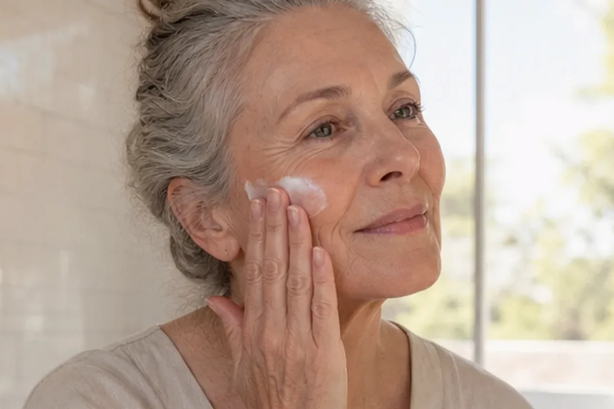 Authentischer Wohlfühlmoment passend zum Beauty-Thema Feuchtigkeitsserum bei Rötungen