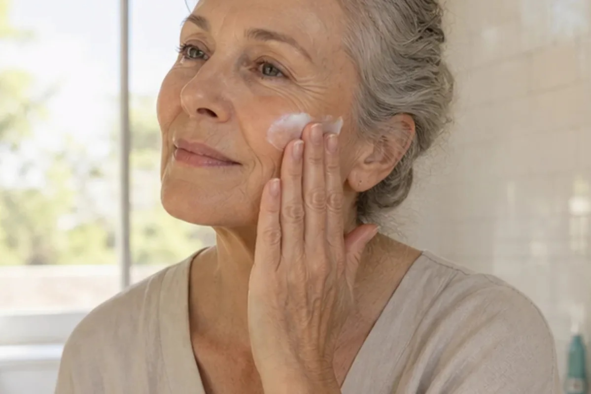 Redaktionelle Detailaufnahme zur Orientierung bei Retinol-Serum bei Rötungen