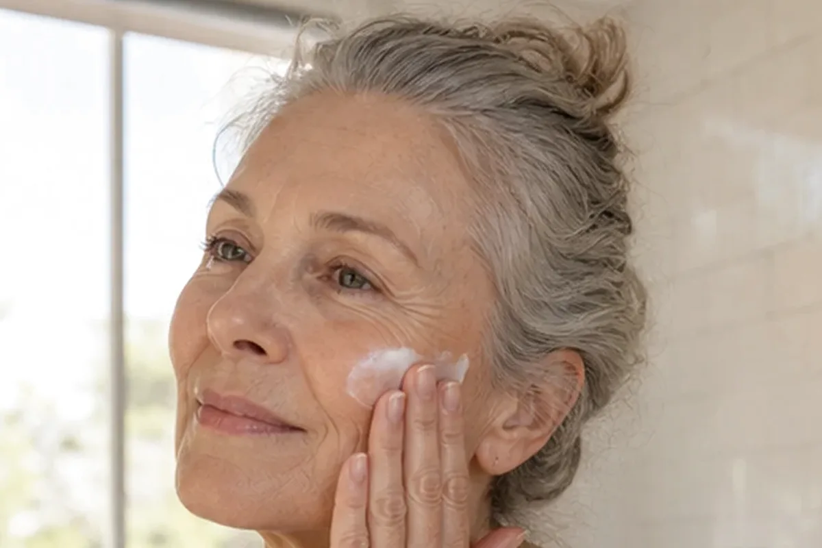 Authentischer Wohlfühlmoment passend zum Beauty-Thema Gesichtswasser für empfindliche Haut