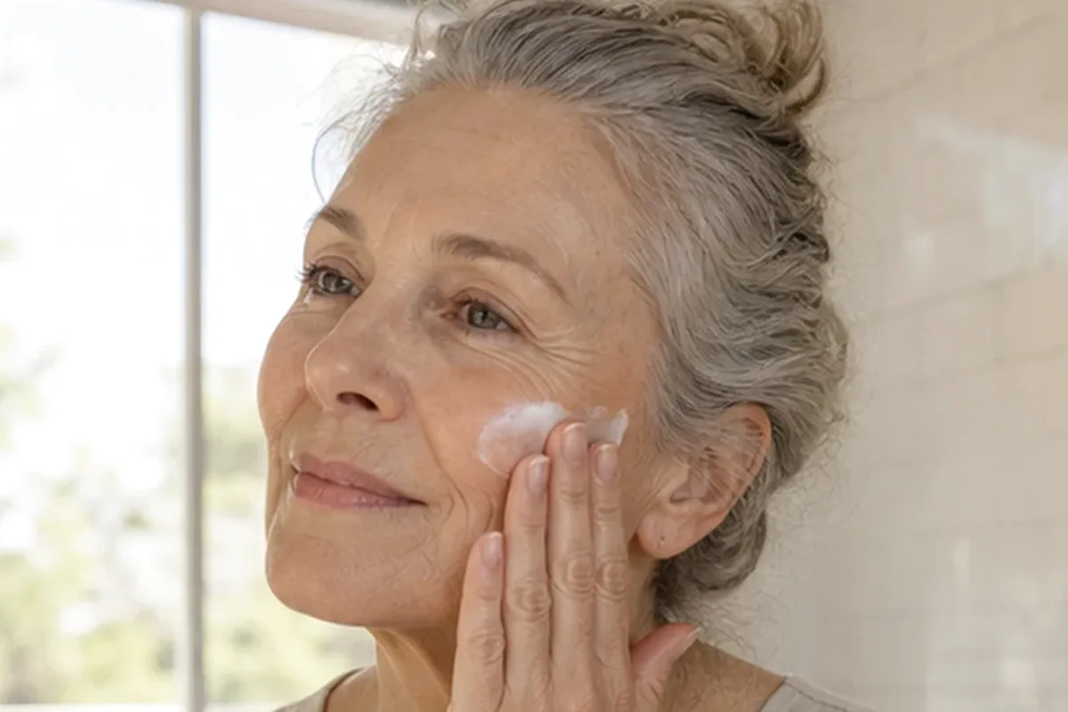 Authentische Beauty-Routine passend zum Thema Gesichtsmaske für trockene Haut