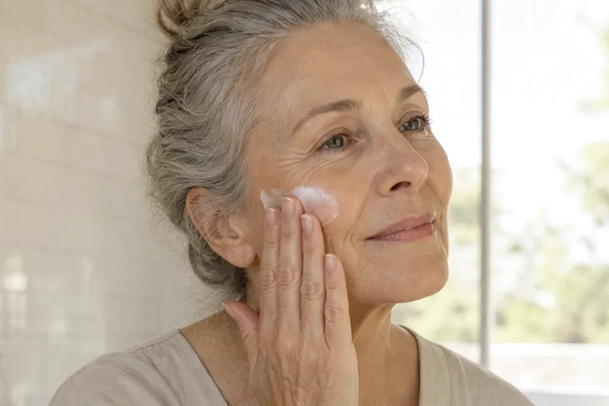 Authentischer Wohlfühlmoment passend zum Beauty-Thema Mizellenwasser für empfindliche Haut