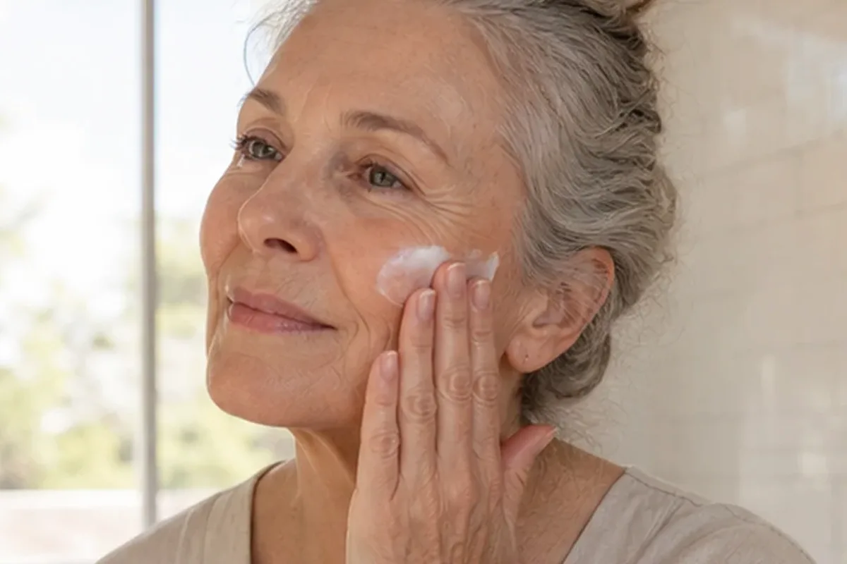 Authentischer Wohlfühlmoment passend zum Beauty-Thema Foundation für einen natürlichen Look