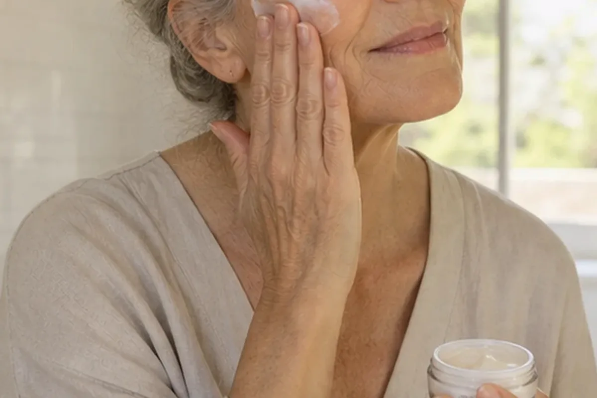 Authentischer Wohlfühlmoment passend zum Beauty-Thema Puder bei Rötungen