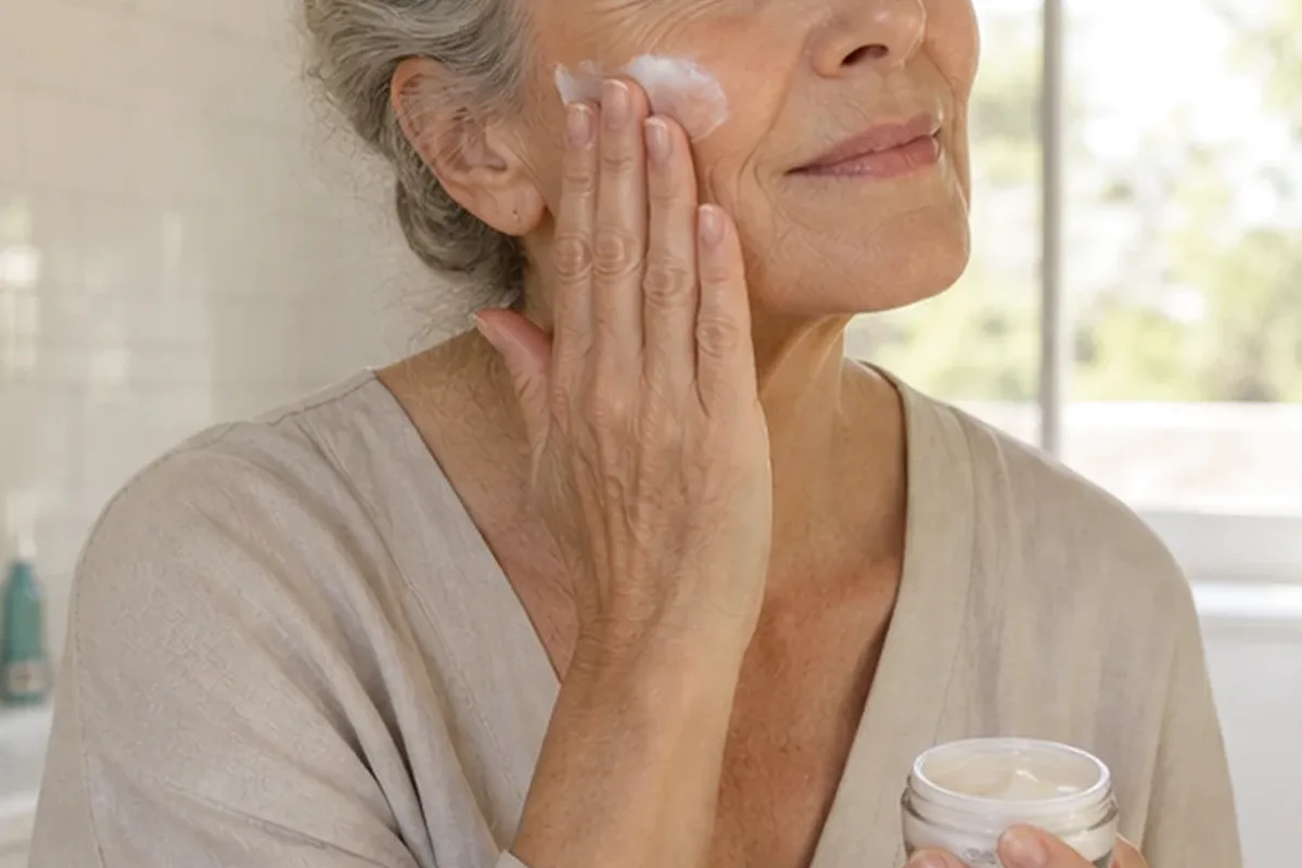 Authentischer Wohlfühlmoment passend zum Beauty-Thema Skin Tint für empfindliche Haut