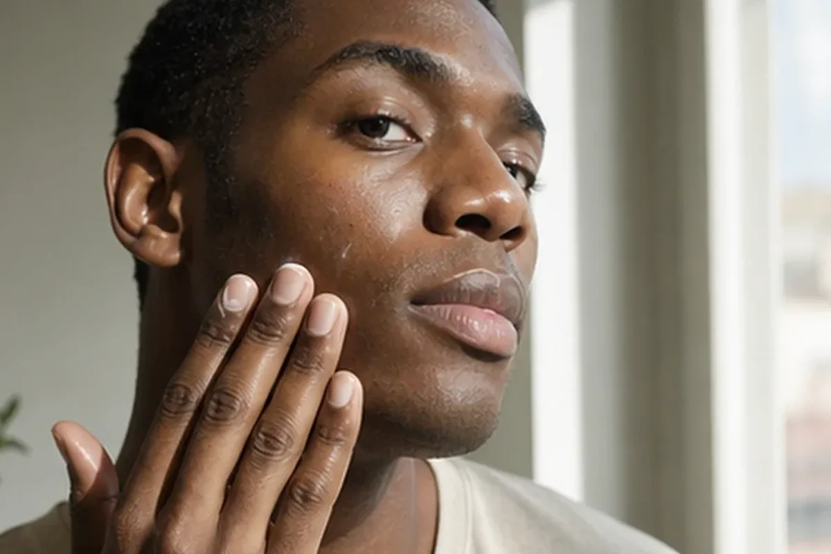 Authentische Beauty-Routine passend zum Thema Männer-Körperpflege für fettige Haut