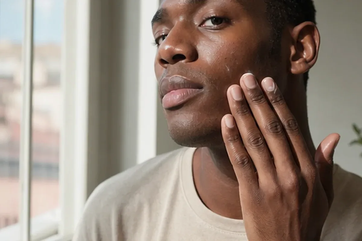 Authentische Beauty-Routine passend zum Thema Männer-Gesichtsreiniger für fettige Haut