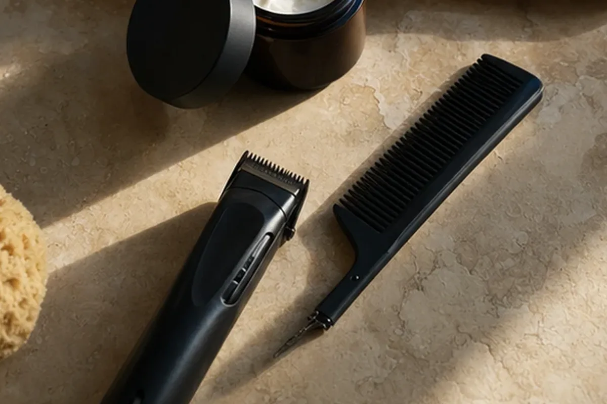 Hochwertige Beauty-Inszenierung zu Auswahlkriterien für Männer-Sonnenschutz für empfindliche Haut