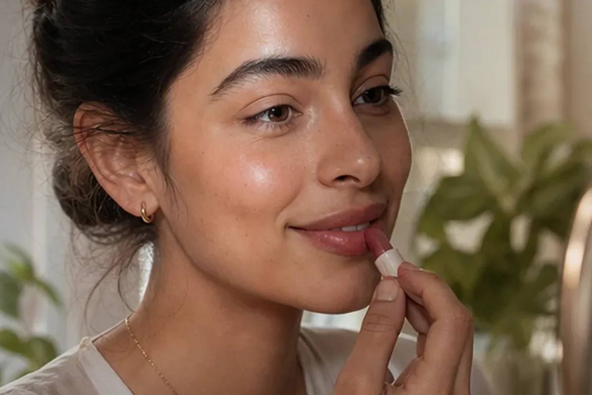 Redaktioneller Beauty-Moment zur Ausgangslage bei Rouge für ölige Haut