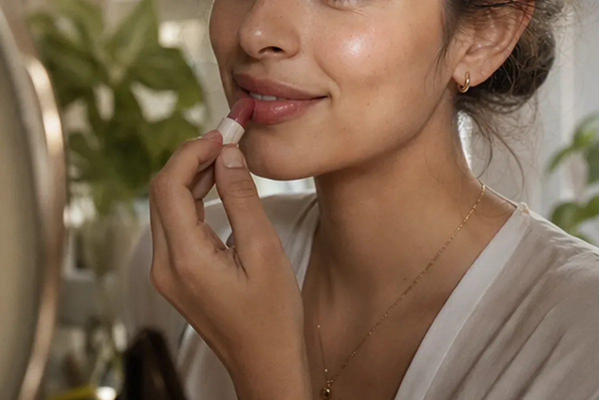 Authentischer Wohlfühlmoment passend zum Beauty-Thema Concealer für trockene Haut