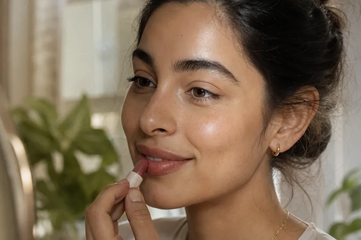 Authentischer Wohlfühlmoment passend zum Beauty-Thema Bronzer für langen Halt