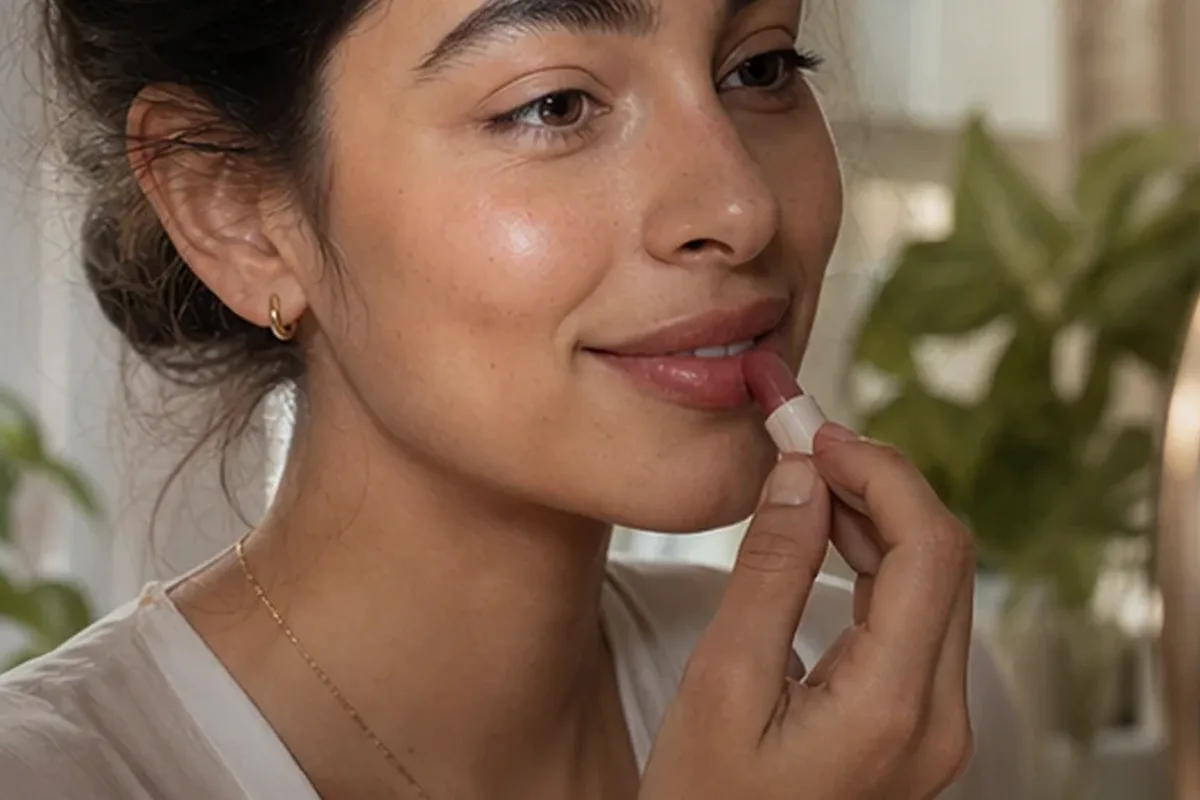 Redaktioneller Beauty-Moment zur Ausgangslage bei Lippenstift für empfindliche Haut